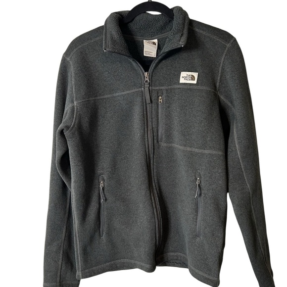 TNF | Men’s Gordon Lyons Full Zip Fleece Jacket - Charcoal Grey - Sz Small - Picture 1 of 11